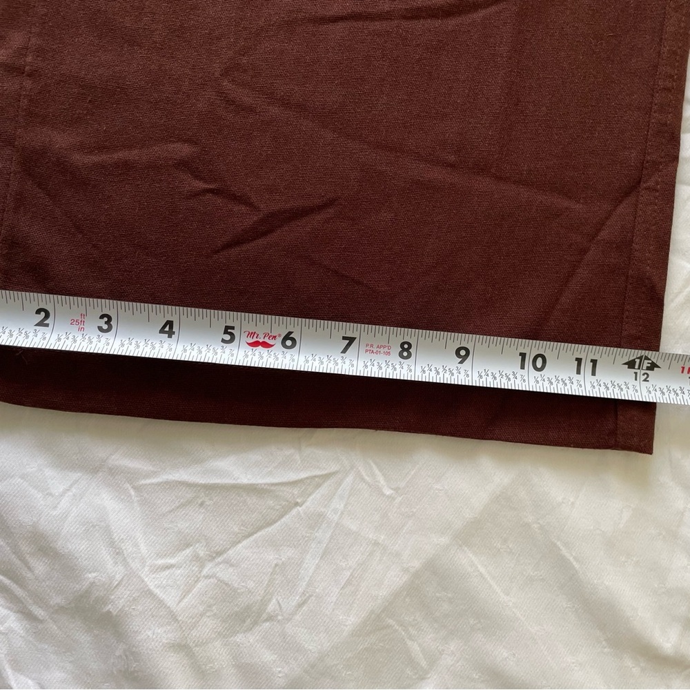NWOT Never worn Willet Women’s 55% Linen 45% Cotton Brown pants Size 2XL - Picture 7 of 10